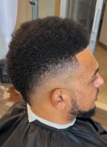 haircut and beard with hot towel