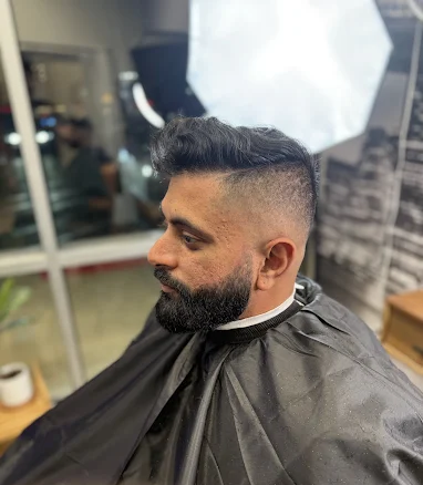 haircut & beard with enhancement